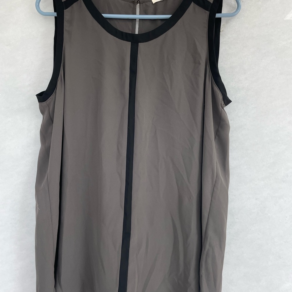 Pleione size small green and black tank top